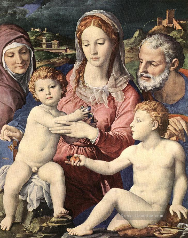 Heilige Familie Florenz Agnolo Bronzino Ölgemälde